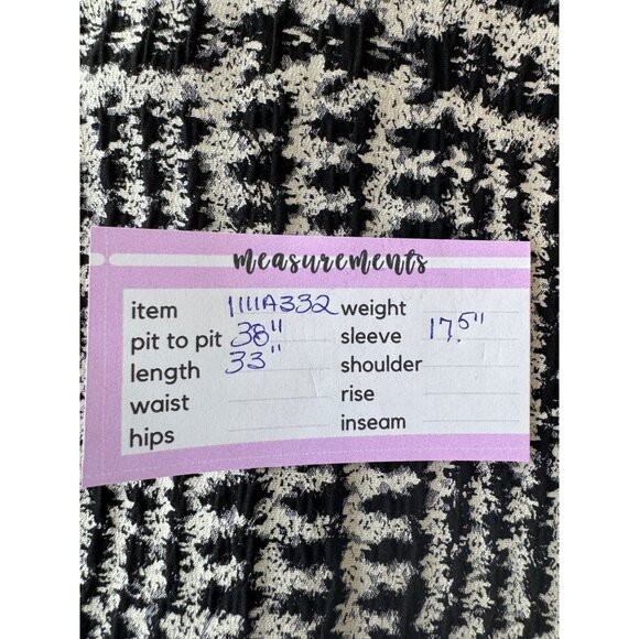 Zara Black & White Medium Textured Houndstooth Dress Bell Sleeve - Picture 15 of 16